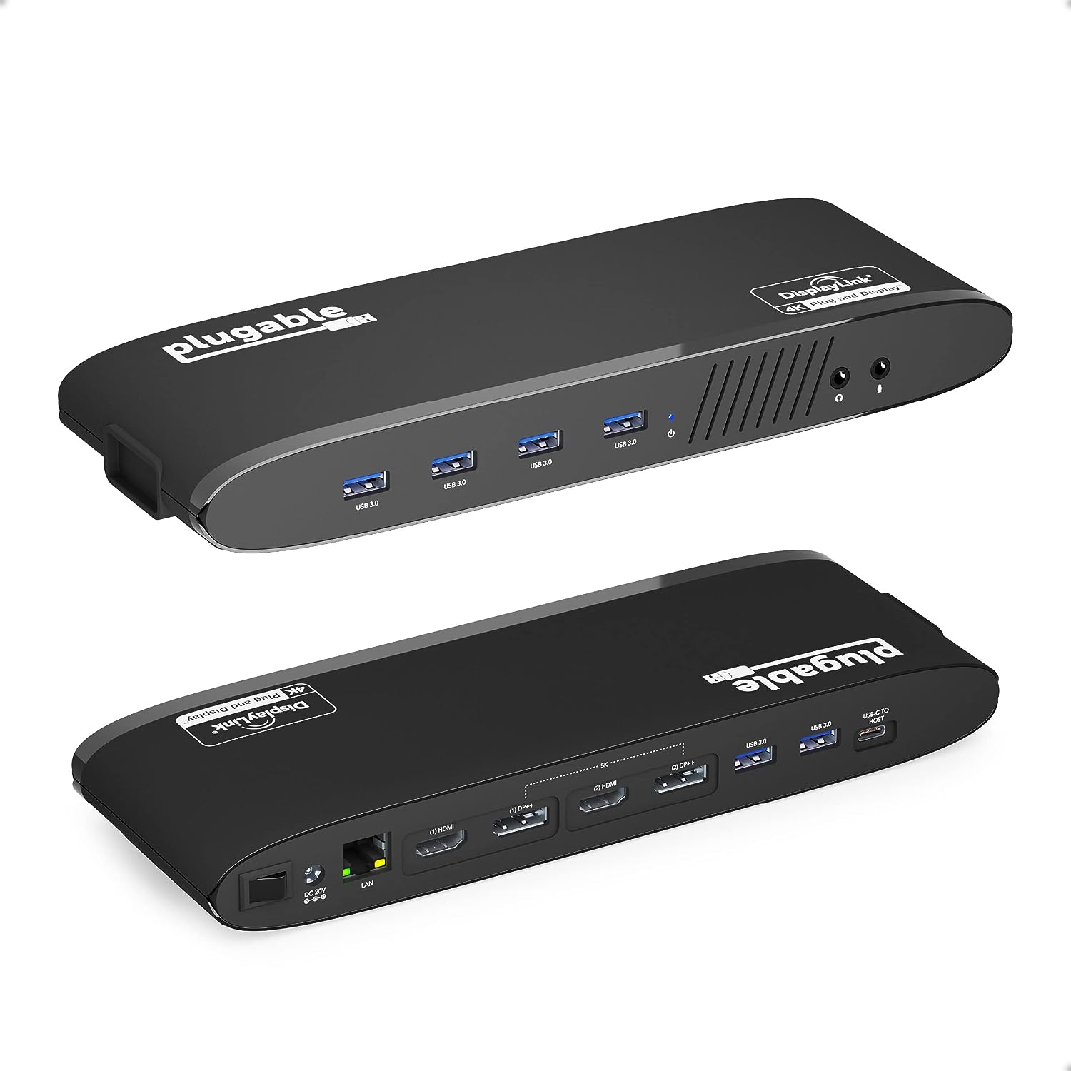 Image of PLUGABLE TECHNOLOGIES USB 3.0 Dual 4K Display Dock