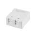 LogiLink Keystone surface mount box 2-port, with shutter