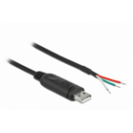 DeLOCK 90428 seriële kabel Zwart 2 m USB 2.0 RS-232
