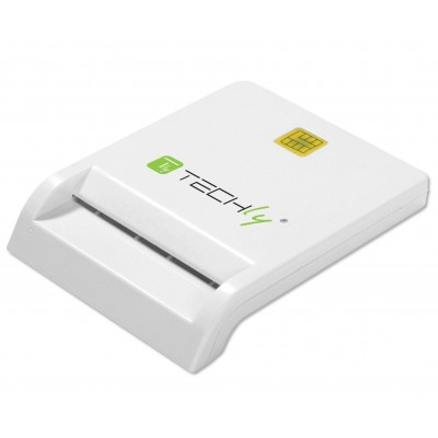Image of Techly I-CARD CAM-USB2TY smart card reader Indoor USB USB 2.0 White