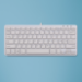 R-Go Tools Ergonomische Tastatur R-Go Compact, flaches Design, Mini-Tastatur, QWERTY (NORDIC), verkabelt, weiß