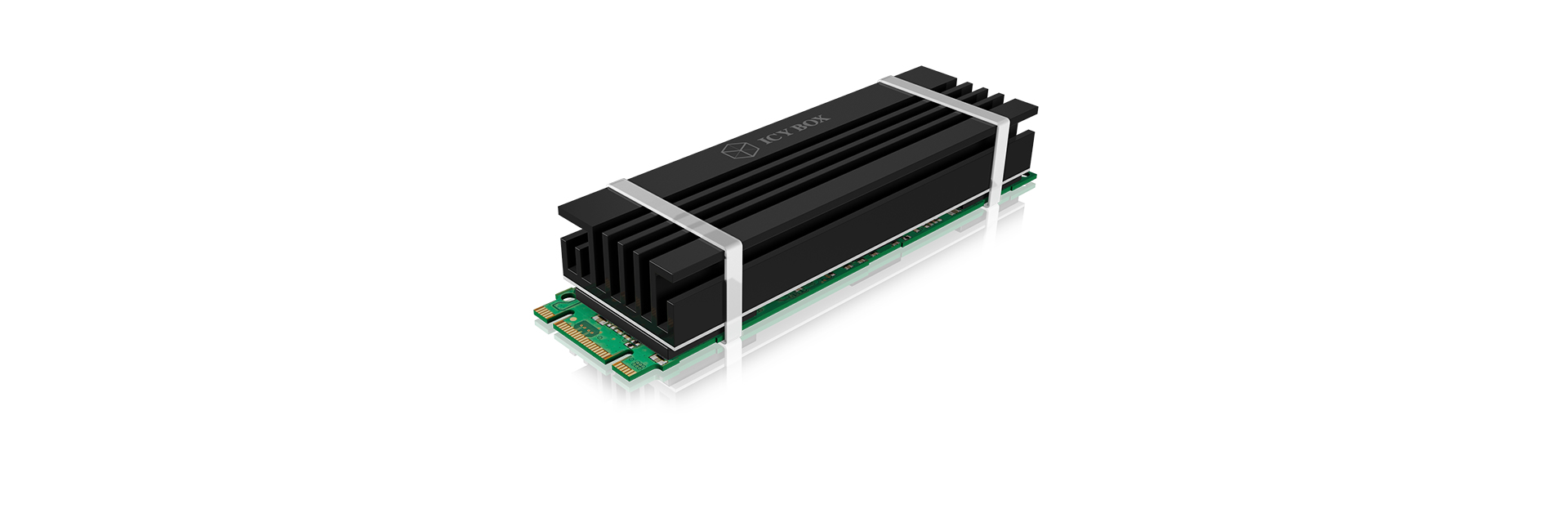 Image of ICY BOX IB-M2HS-70 Solid-state drive Heatsink/Radiatior Black 1 pc(s)