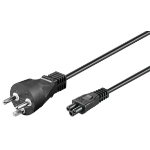 Microconnect PE120805 power cable Black 0.5 m Power plug type K C5 coupler
