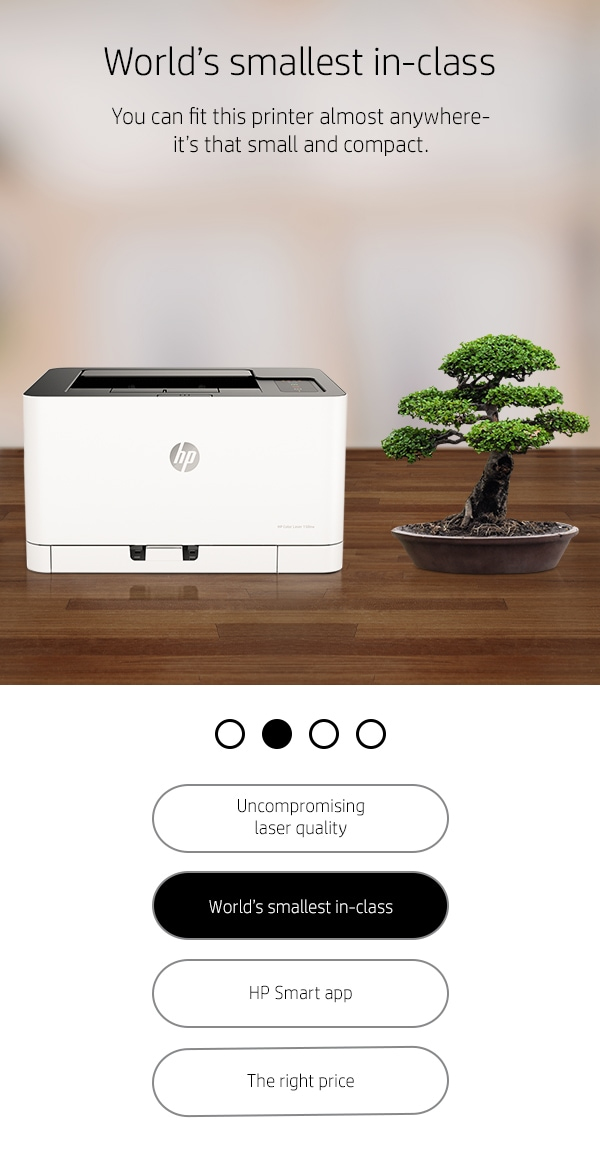 HP Color Laser 150nw A4 Wireless Colour Laser Printer 4ZB95A