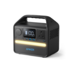 Anker 521 Portable Power Station (PowerHouse 256Wh), 6-Port PowerHouse 200W/256Wh with Solar Generator, 2 AC Outlets, 60W USB-C Power Delivery Output, LED Light for Outdoor RV, Emergencies and More -