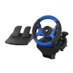 GENESIS Seaborg 350 Black, Blue USB Steering wheel + Pedals Nintendo Switch, PC, PlayStation 4, Playstation 3, Xbox 360, Xbox One, Xbox Series S, Xbox Series X