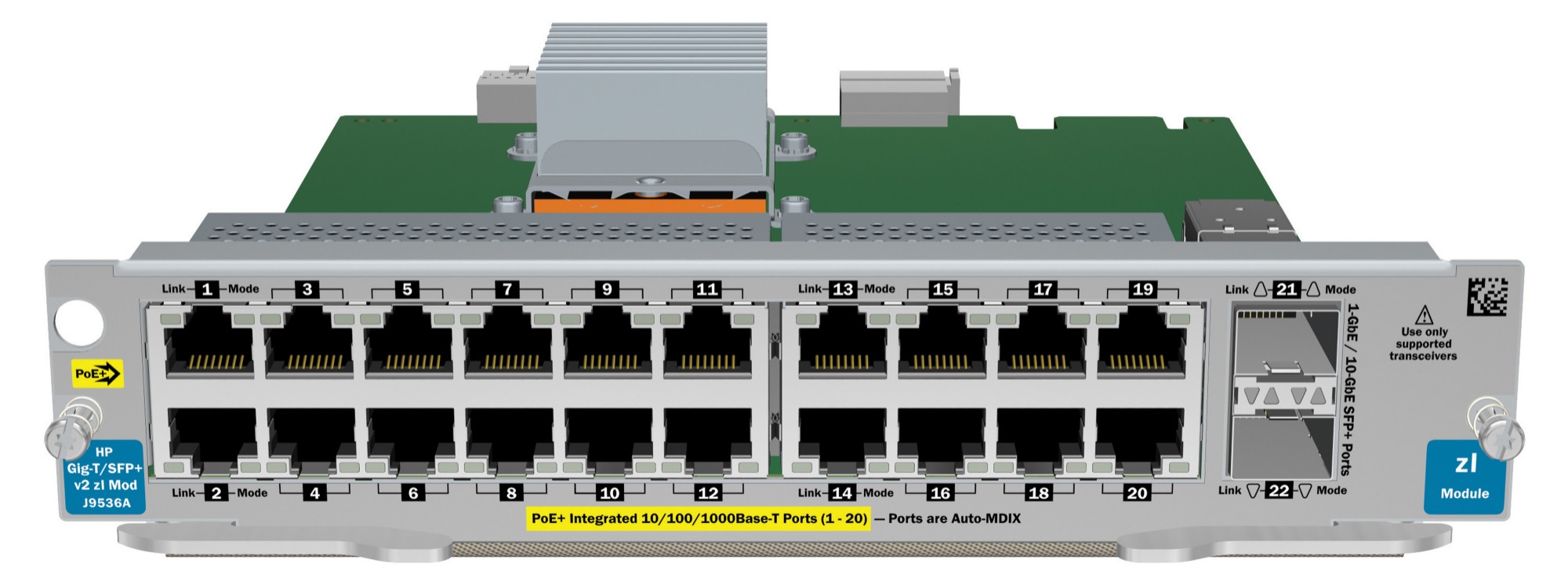 Hewlett Packard Enterprise 20p GT PoE+ / 2p SFP+ v2 Zl Network Switch