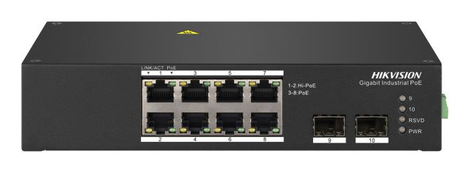 Hikvision DS-3T0510HP Unmanaged Gigabit Ethernet (10/100/1000) Power over Ethernet (PoE) Black