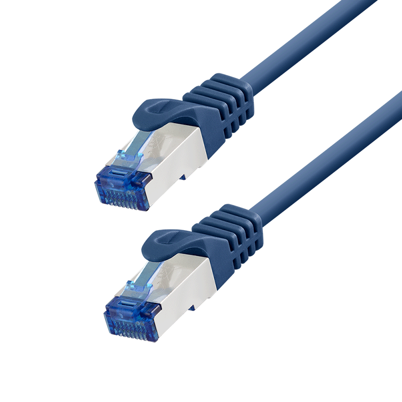 LogiLink Patch cable Cat.6A CCA S/FTP LSZH, blue,  1,00 m, EconLine