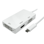Cablenet 15cm USB 3.1c - HDMI, DVI and VGA Adaptor