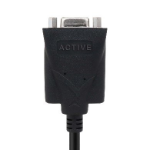 BRobotix 104529 adaptador de cable de vídeo 0.12 m DisplayPort USB tipo A Negro