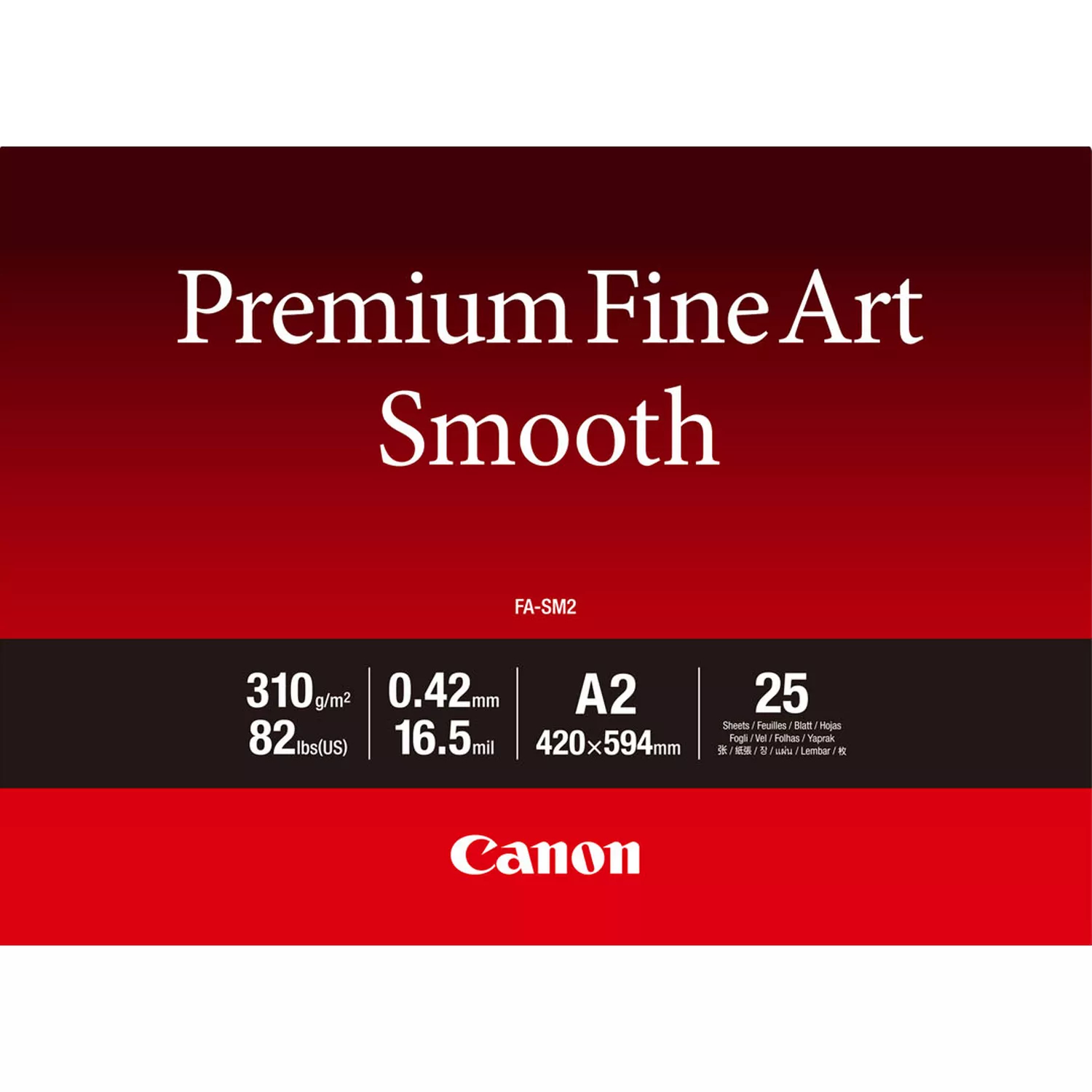 Canon FA-SM2 A2 25 Premium FineArt Smooth 2 - Photo Paper - 310 g/m²