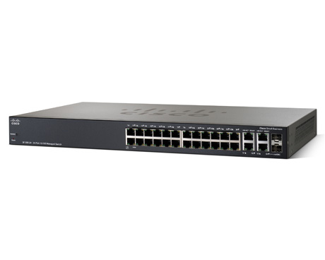 Cisco SF300-24 Managed L3 Fast Ethernet (10/100) Black