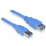DeLOCK USB 3.0-A M/F - 1m USB cable USB A Blue