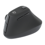 Manhattan Ergonomic Vertical Wireless Mouse (Right Handed), Black, Adjustable 800/1200/1600dpi, 2.4Ghz (effective range up to 10m), Six Button with Scroll Wheel, Nano USB-A receiver, AA battery (included)