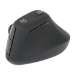 Manhattan Ergonomic Vertical Wireless Mouse (Right Handed), Black, Adjustable 800/1200/1600dpi, 2.4Ghz (effective range up to 10m), Six Button with Scroll Wheel, Nano USB-A receiver, AA battery (included), Three Year Warranty