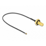 DeLOCK 12663 coaxial cable 0.2 m SMA MHF 4L LK Black
