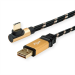 ROLINE 11.02.9061 USB cable USB 2.0 1.8 m USB A USB C Black, Gold