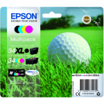 Epson C13T34794010/34XL Ink cartridge multi pack Bk,C,M,Y high-capacity 16,3ml + 3 x 4,2ml Pack=4 for Epson WF-3720
