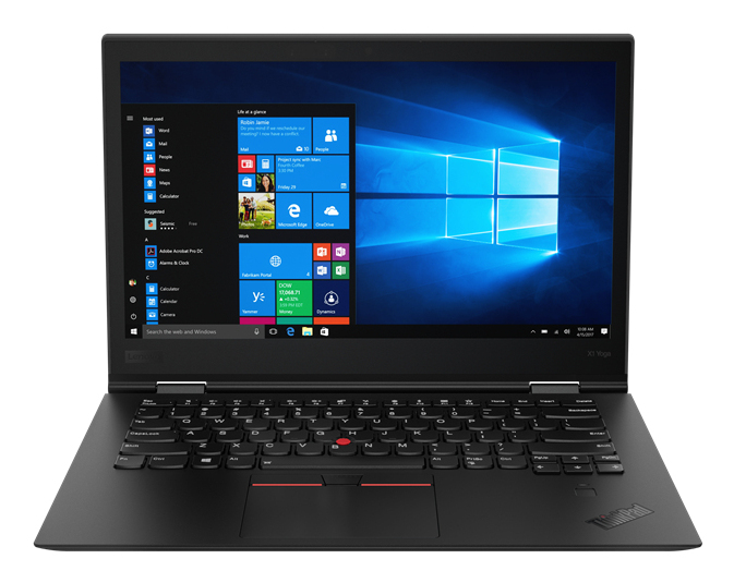 T1A Lenovo ThinkPad X1 Yoga (3rd Gen) Refurbished Intel® Core™ i7 i7-8650U Hybrid (2-in-1) 35.6 cm (14") Touchscreen Full HD 16 GB LPDDR4x-SDRAM 512 GB SSD Wi-Fi 6 (802.11ax) Windows 11 Pro UK English Black