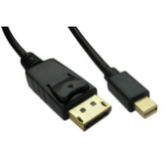 Cables Direct CDLMDP 3 m DisplayPort Mini DisplayPort Black