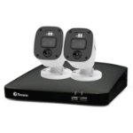 Swann Home 2 Camera 4 Channel 1080p Full HD DVR 64GB SD Card Security System with Mic