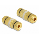 DeLOCK Audio Adapter binding post to binding post for installation, black ring