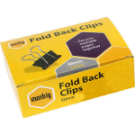 MARBIG FOLDBACK CLIPS 50MM BOX 12