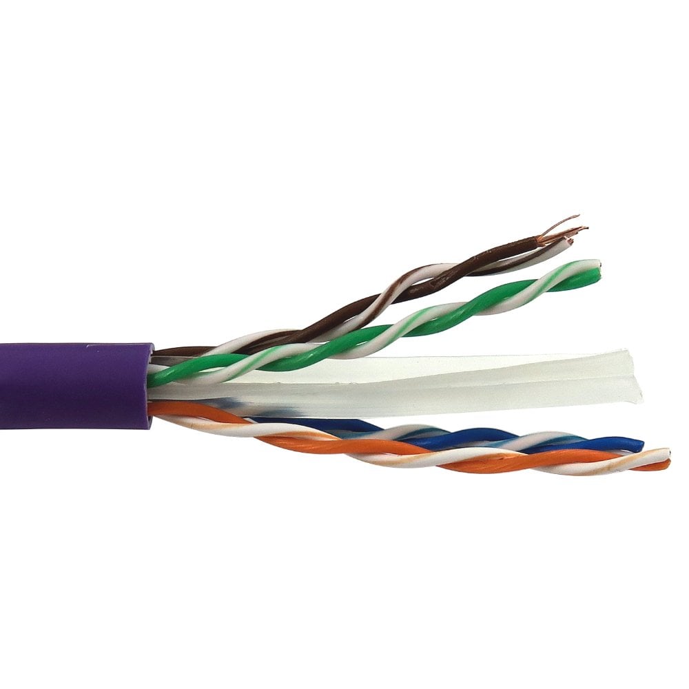 Cables Direct 305M Cat6 Utp Lszh Copper Violet