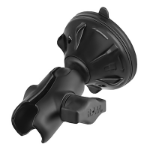 RAM Mounts Twist-Lock Small Suction Cup Base with Double Socket Arm