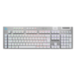 Logitech G G915 X LIGHTSPEED keyboard Gaming USB + RF Wireless + Bluetooth AZERTY French White