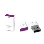 Philips FM64FD85B/00 USB flash drive 64 GB USB Type-A 2.0 Paars, Wit