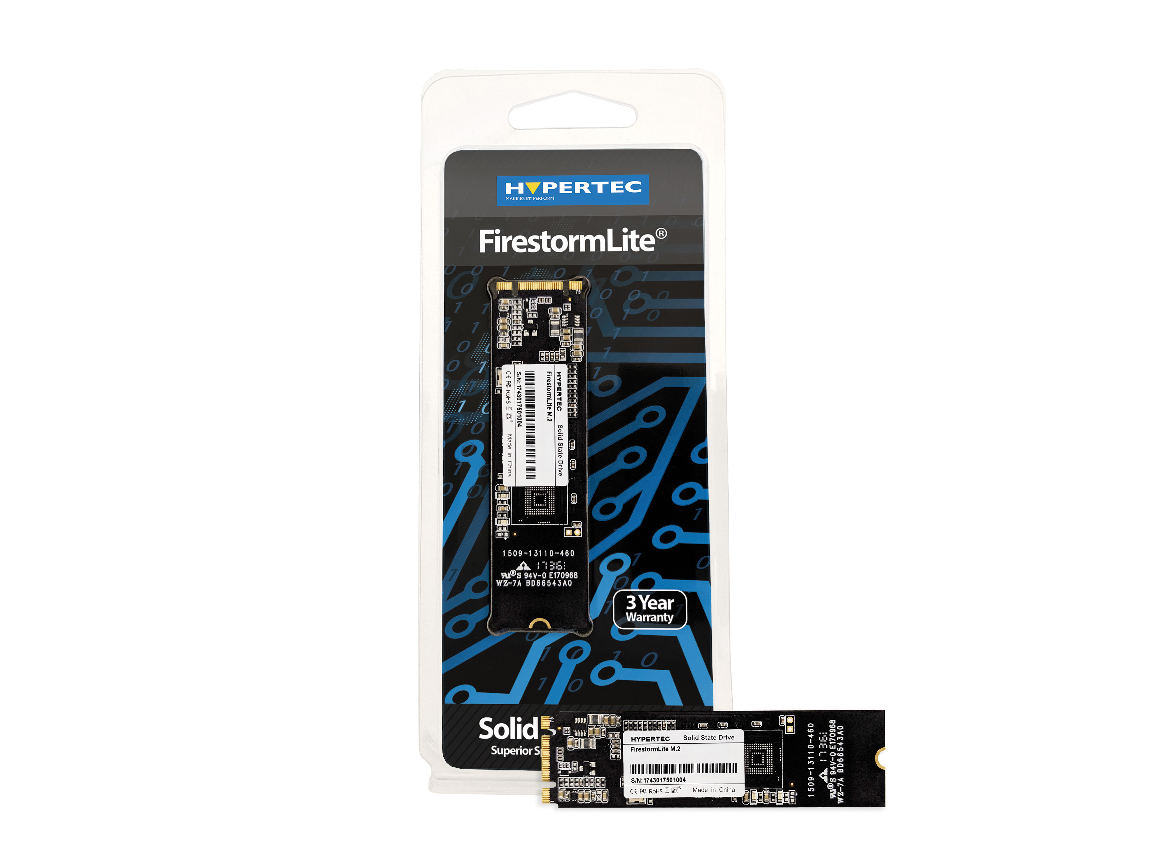 Image of Hypertec FirestormLite 1TB M.2 2280 SATA SSD; 520MB/s read ...