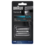 Braun Series 3 21B Electric Shaver Head Replacement Cassette â€“ Black - Black - Plastic - Metal - Germany - geschikt voor de scheerapparaten 300s - 301s - 310s - 22 mm - 80 mm