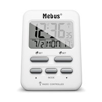 Image of Mebus 25800 - Digital alarm clock - Rectangle - White - 12/24h - F...