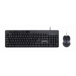 Gembird KBS-UM-04 toetsenbord Inclusief muis Universeel USB QWERTY Amerikaans Engels Zwart