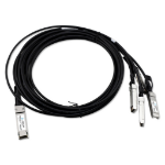 Axiom 980-9I48J-00C005-AX InfiniBand/fibre optic cable 196.9" (5 m) QSFP28 4x SFP28 DAC Black