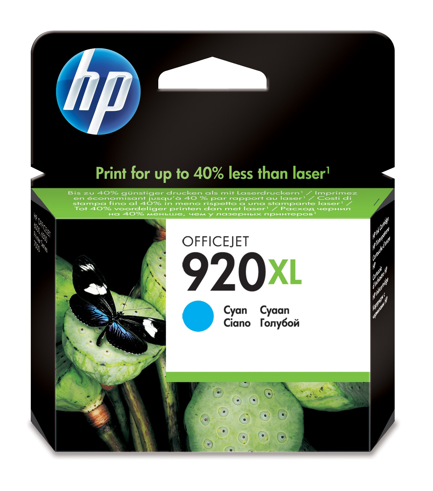 Image of HP CD972AE/920XL Ink cartridge cyan high-capacity, 700 pages...