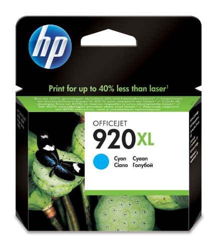 HP CD972AE/920XL Ink cartridge cyan, 700 pages ISO/IEC 24711 8ml for HP OfficeJet 6000