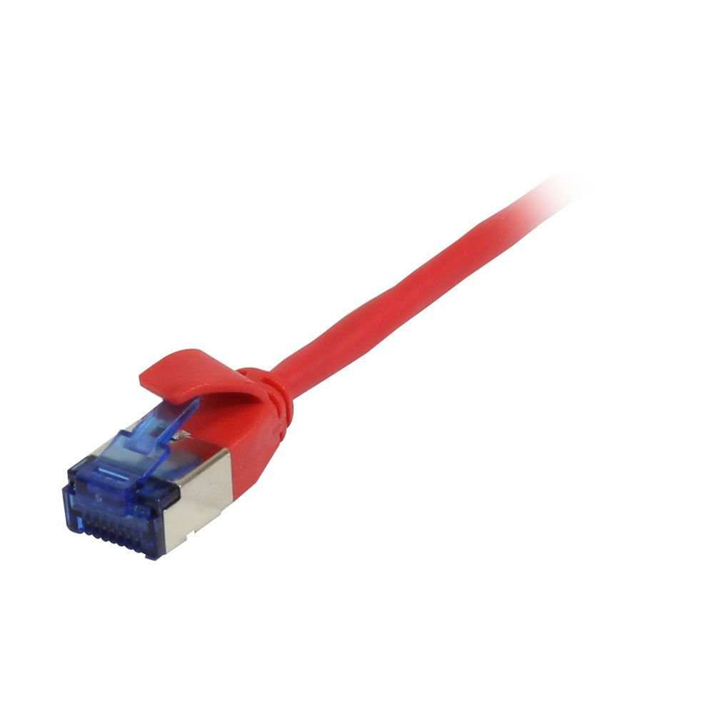 EU Product - Patchkabel RJ45 CAT6A 500Mhz rot U/FTP slimline rund d - Cable - Network thumbnail
