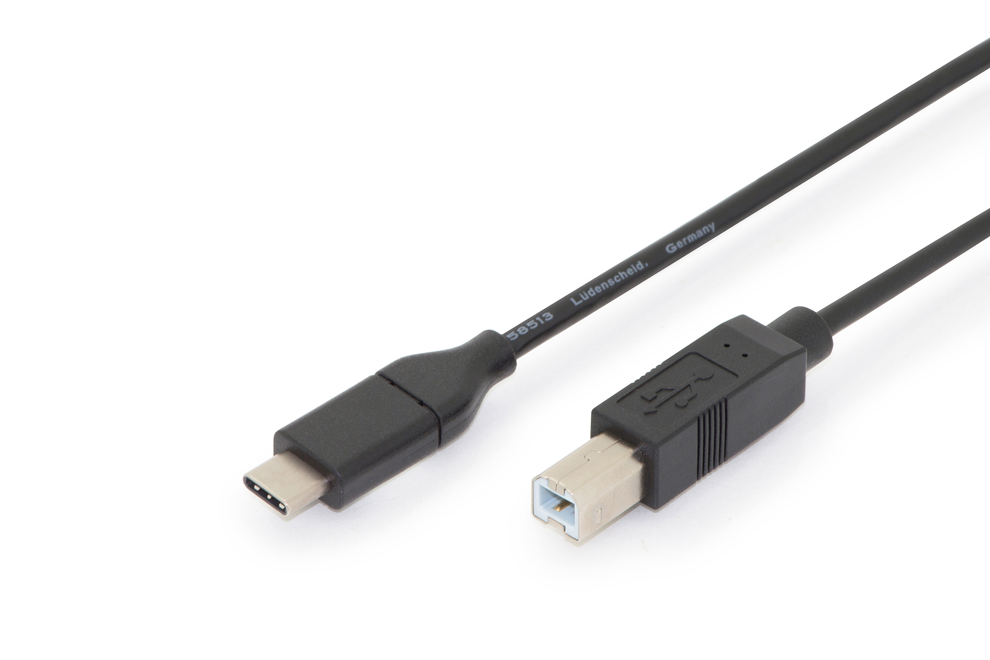 Digitus USB Type-C™ connection cable, Type-C™ to B