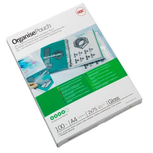 GBC Lamination Pouch A4+ Pre-punched 125 Micron