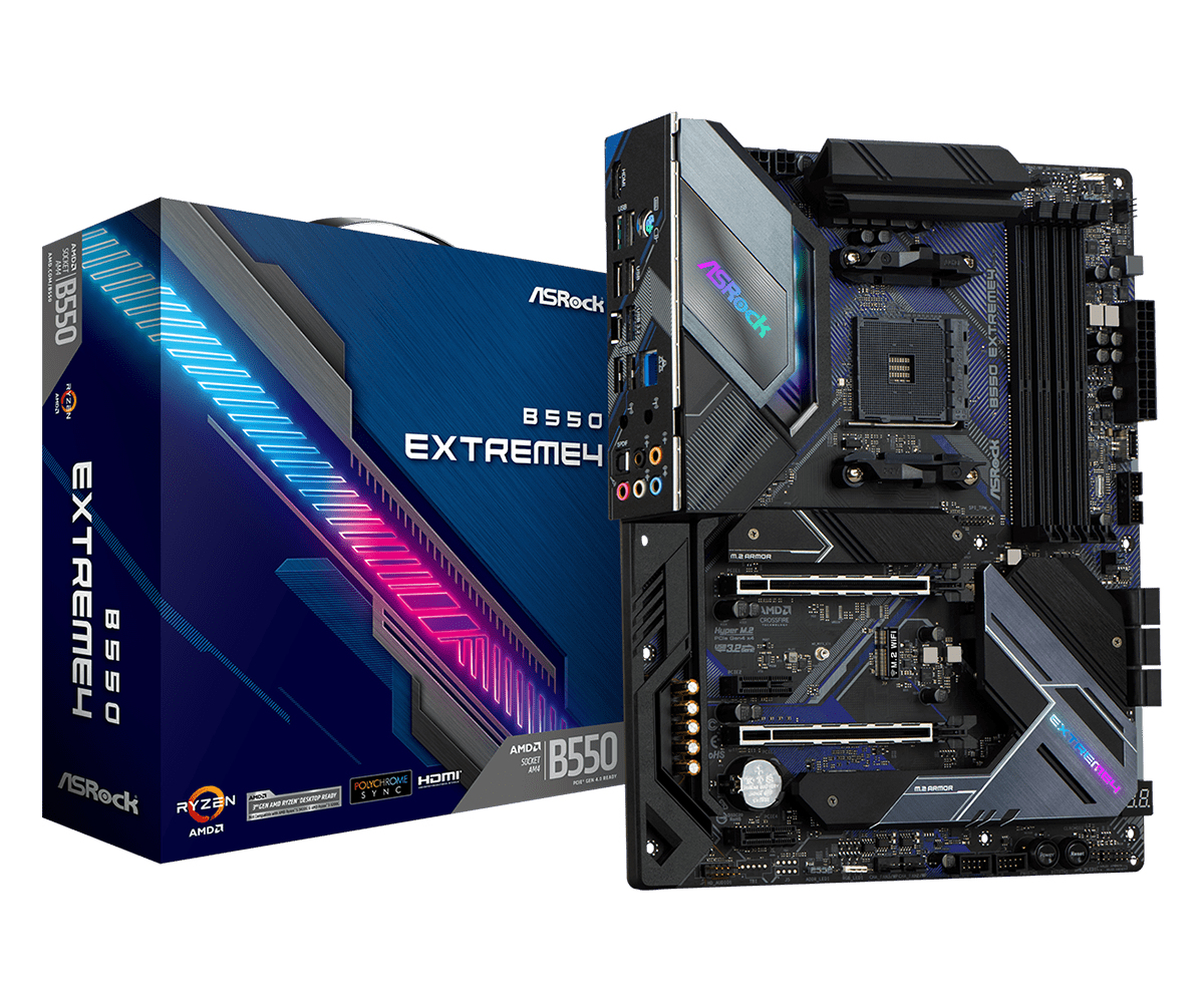 Image of Asrock B550 Extreme4 AMD B550 Socket AM4 ATX