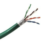 Weltron 1000ft Cat6 STP networking cable Green 11988.2" (304.5 m)