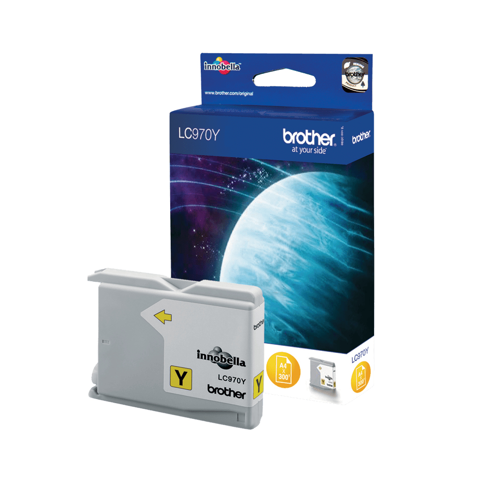 Image of Brother LC-970Y Ink cartridge yellow, 300 pages 10ml for Brother...