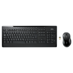 Fujitsu LX901 keyboard Mouse included RF Wireless Italian Black