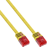 InLine Flat Ultraslim Patch Cable U/UTP Cat.6 Gigabit ready yellow 1.5m