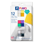 Staedtler FIMO 8013 C Modeling clay 300 g Black, Blue, Gold, Green, Grey, Purple, Red, Silver, White, Yellow 12 pc(s)