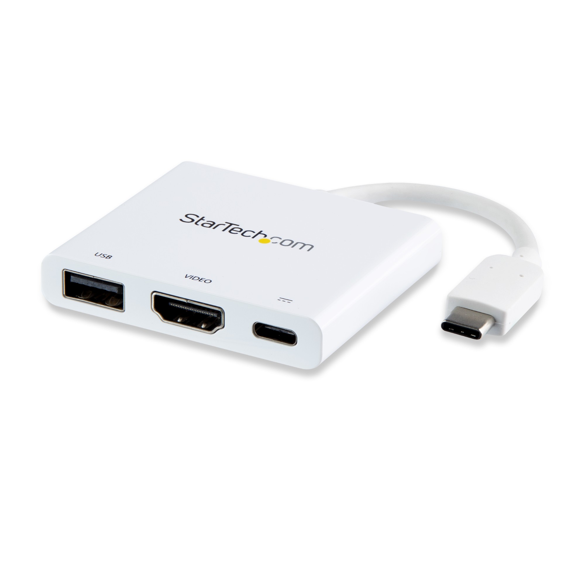 StarTech-com-USB-C-Multiport-Adapter-with-HDMI---USB-3-0-Port---60W-PD---White