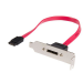 StarTech.com 1ft LP SATA - eSATA Plate Adapter 1x eSATA 1x SATA 7-pin Red